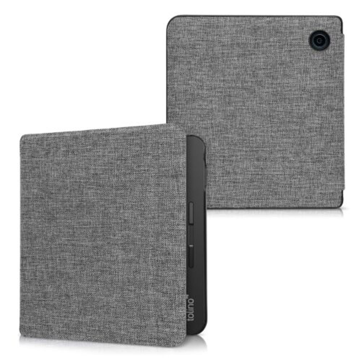 Husa pentru Tolino Vision 5, Textil, Gri, 53380.22 fotografia produsului View 2 L