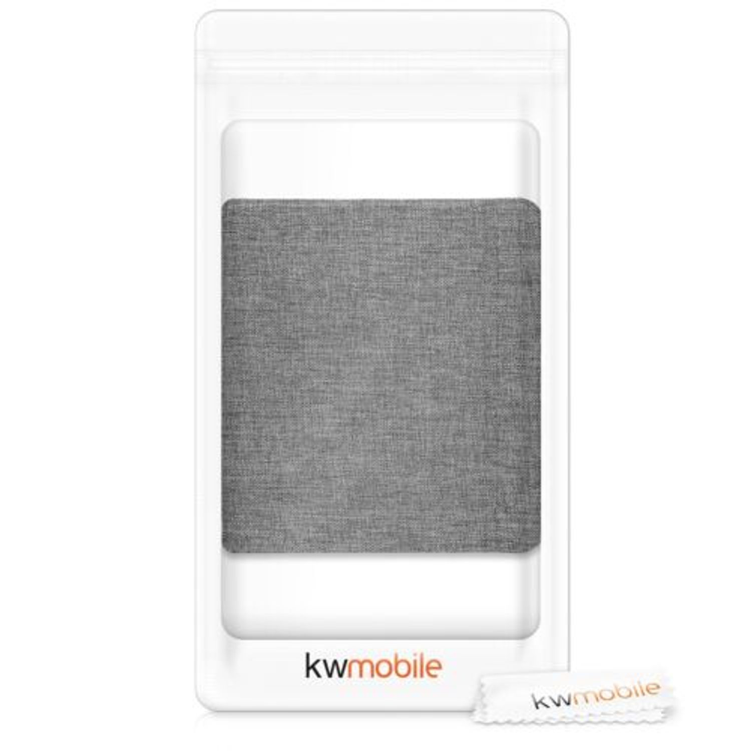 Husa pentru Tolino Vision 5, Textil, Gri, 53380.22 fotografia produsului View 8 L