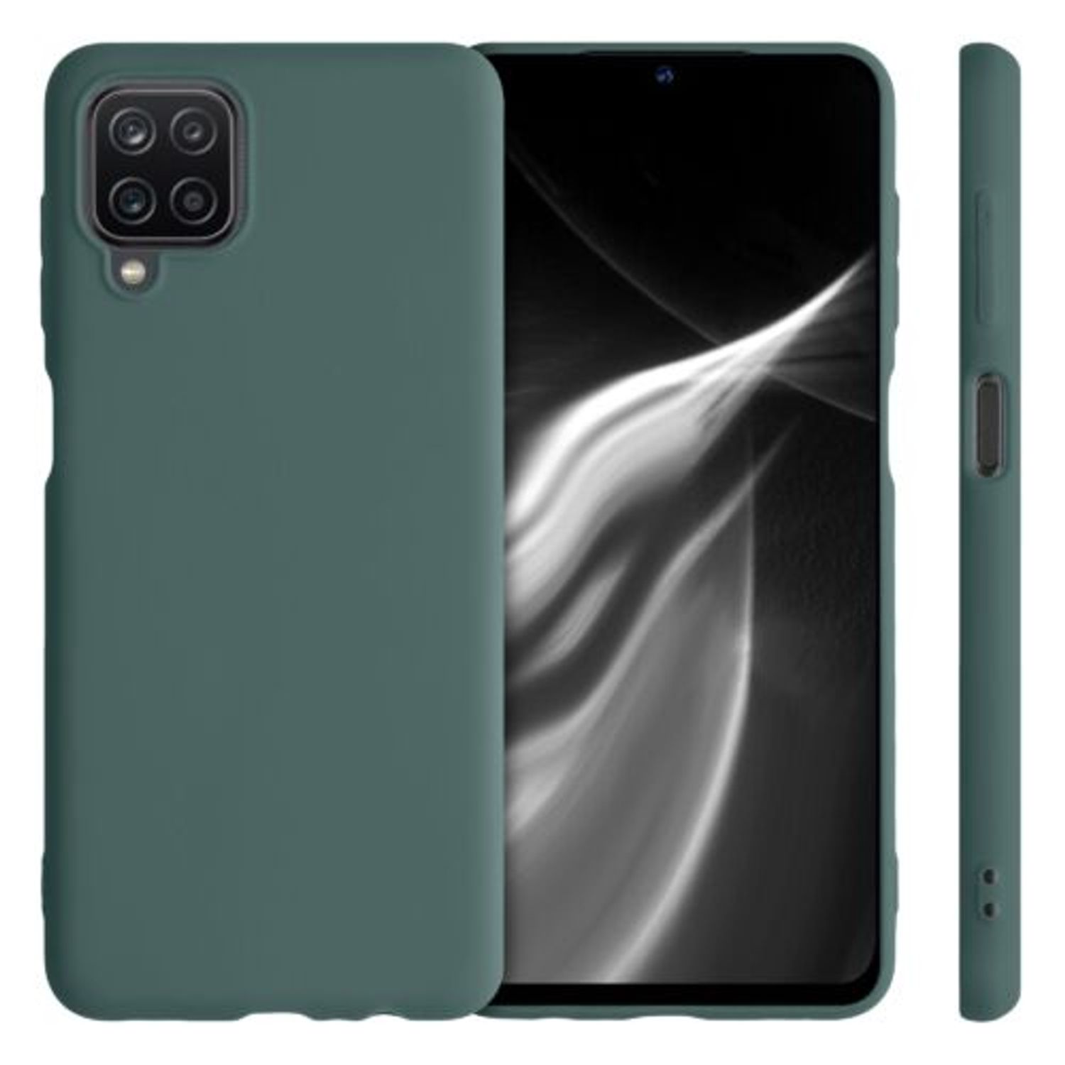 Husa pentru Samsung Galaxy A12, Silicon, Verde, 54048.171 fotografia produsului View 2 L