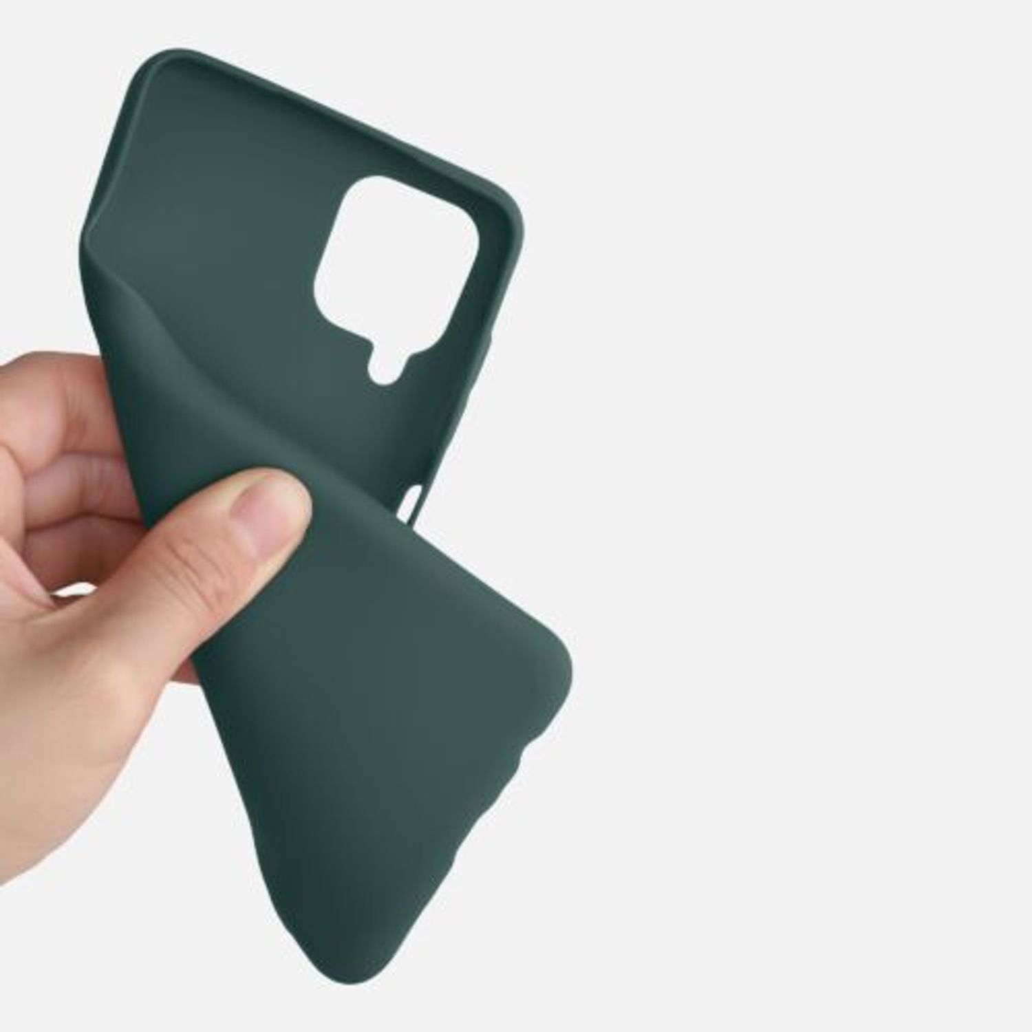 Husa pentru Samsung Galaxy A12, Silicon, Verde, 54048.171 fotografia produsului View 8 L