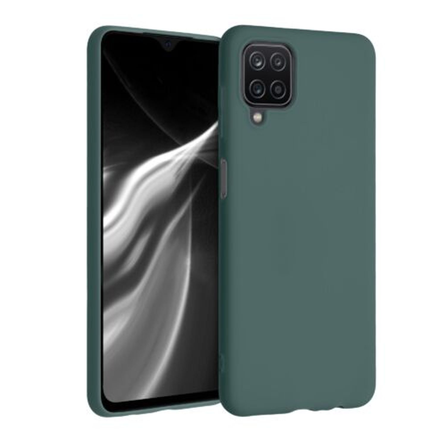 Husa pentru Samsung Galaxy A12, Silicon, Verde, 54048.171 fotografia produsului