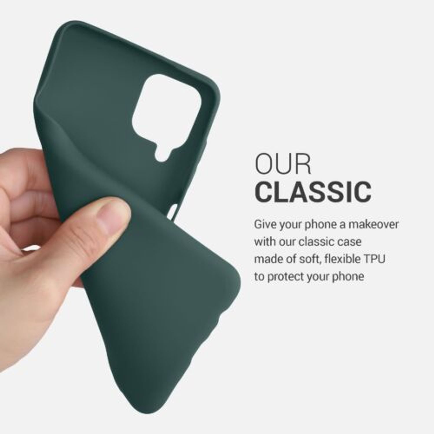 Husa pentru Samsung Galaxy A12, Silicon, Verde, 54048.171 fotografia produsului View 4 L