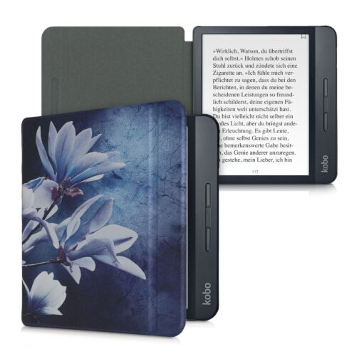 Husa pentru Kobo Libra H2O, Piele ecologica, Multicolor, Kwmobile, 50300.21 fotografia produsului View 2 L