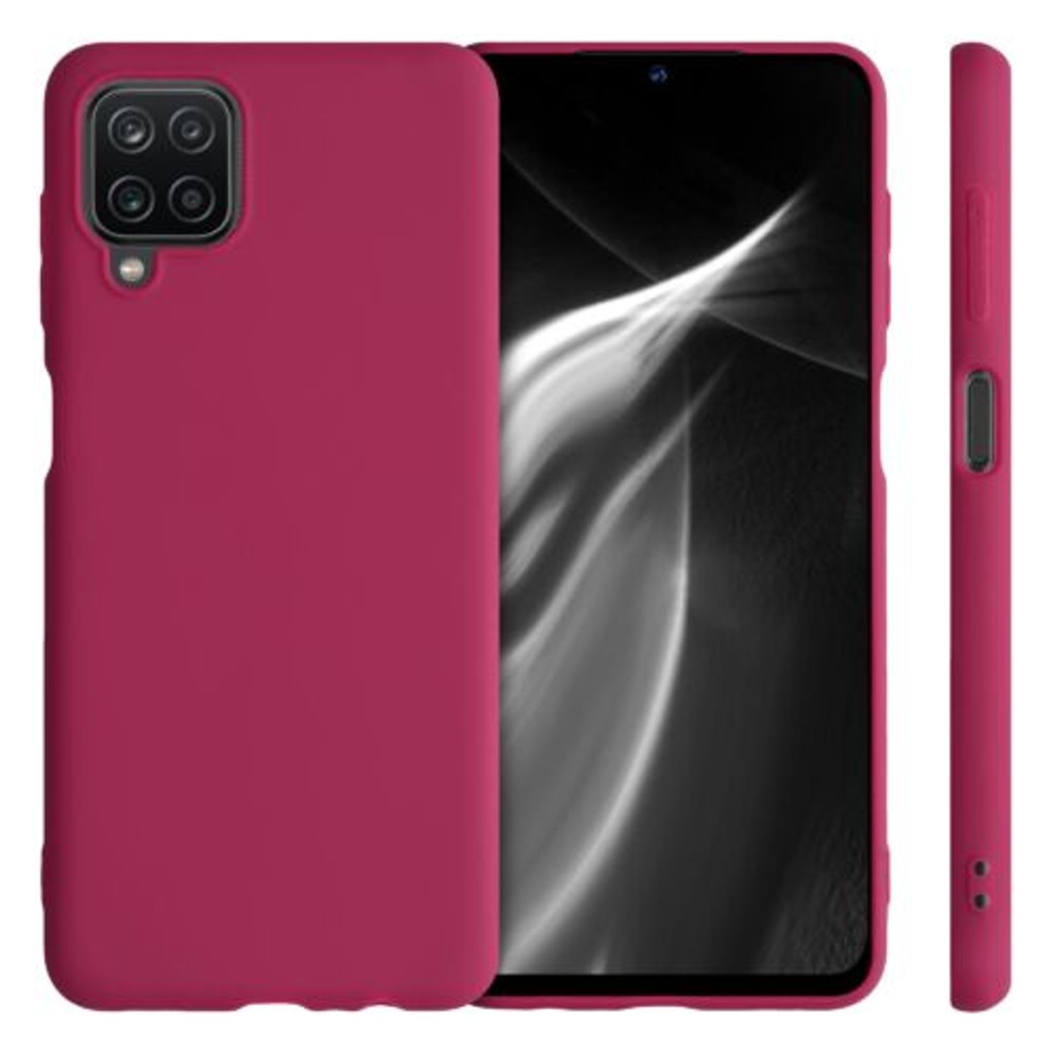 Husa pentru Samsung Galaxy A12, Silicon, Roz, 54048.175 fotografia produsului View 2 L