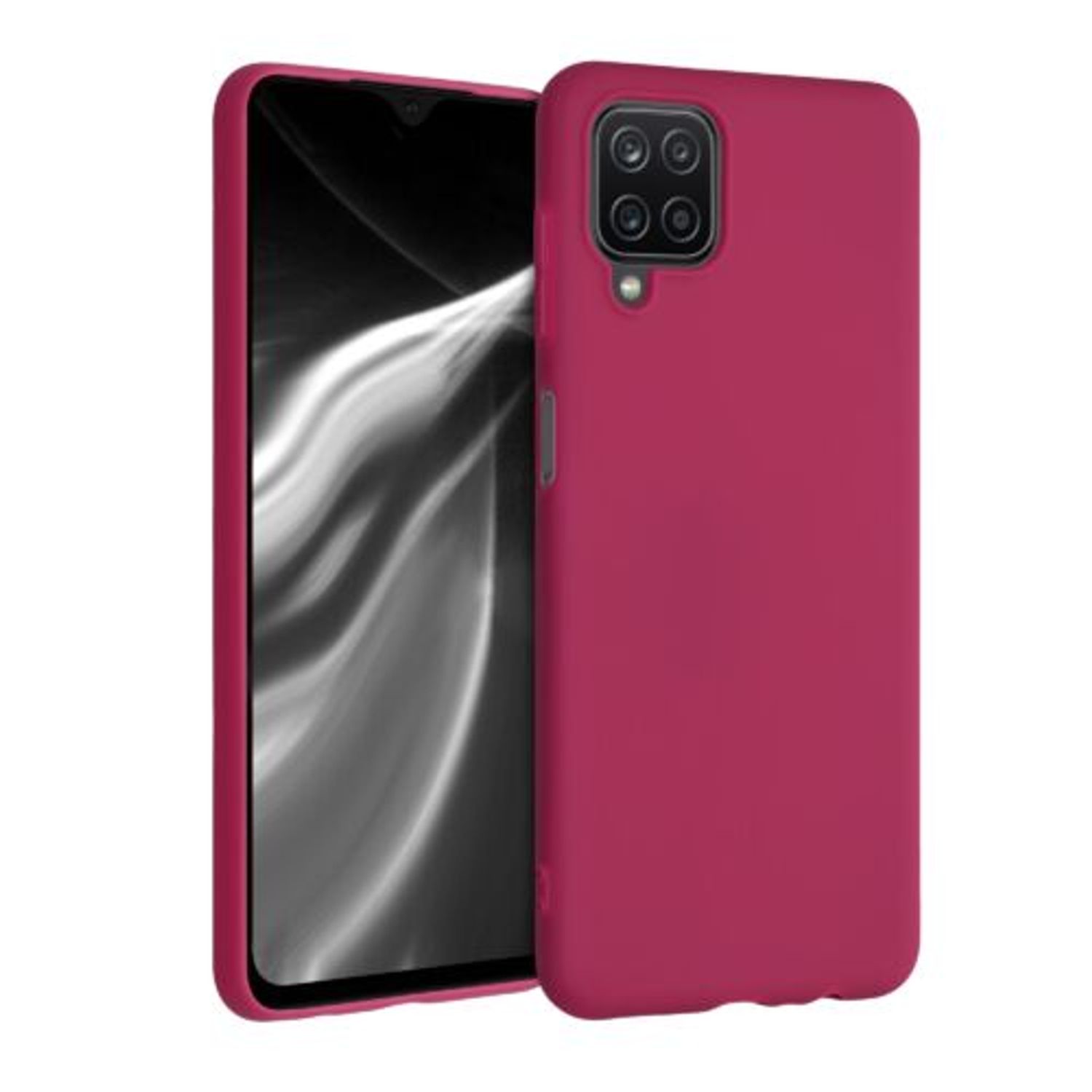 Husa pentru Samsung Galaxy A12, Silicon, Roz, 54048.175 fotografia produsului