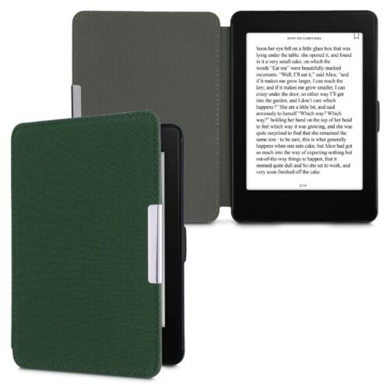Husa pentru Kindle Paperwhite 7, Textil, Verde, Kwmobile, 49487.80 fotografia produsului