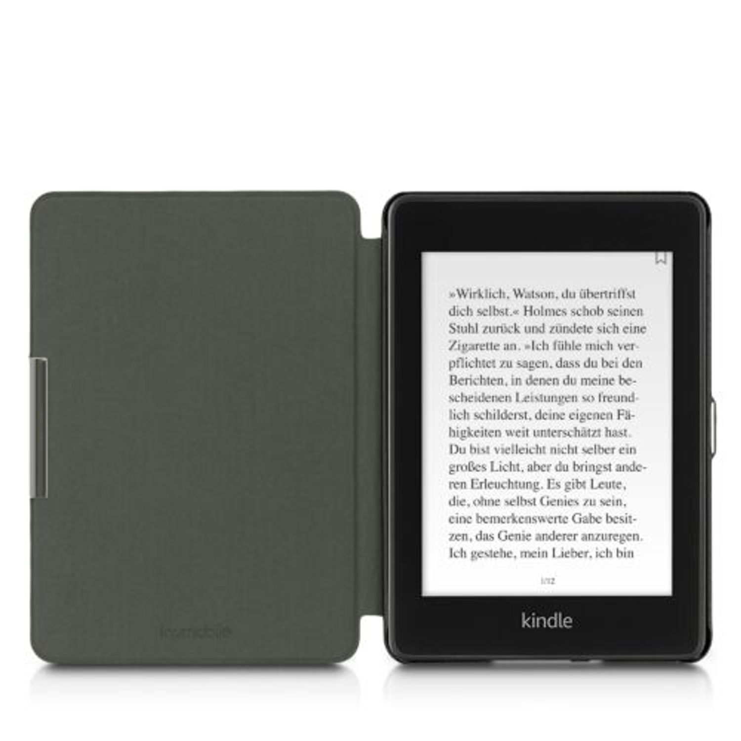 Husa pentru Kindle Paperwhite 10, Textil, Gri, Kwmobile, 48489.10 fotografia produsului View 9 L