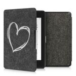 Husa pentru Kindle Paperwhite 10, Textil, Gri, Kwmobile, 48489.10 fotografia produsului