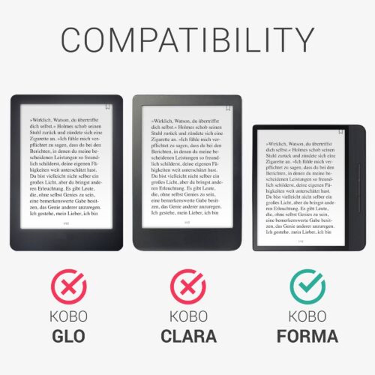 Husa pentru Kobo Forma, Piele ecologica, Multicolor, Kwmobile, 49721.05 fotografia produsului View 6 L