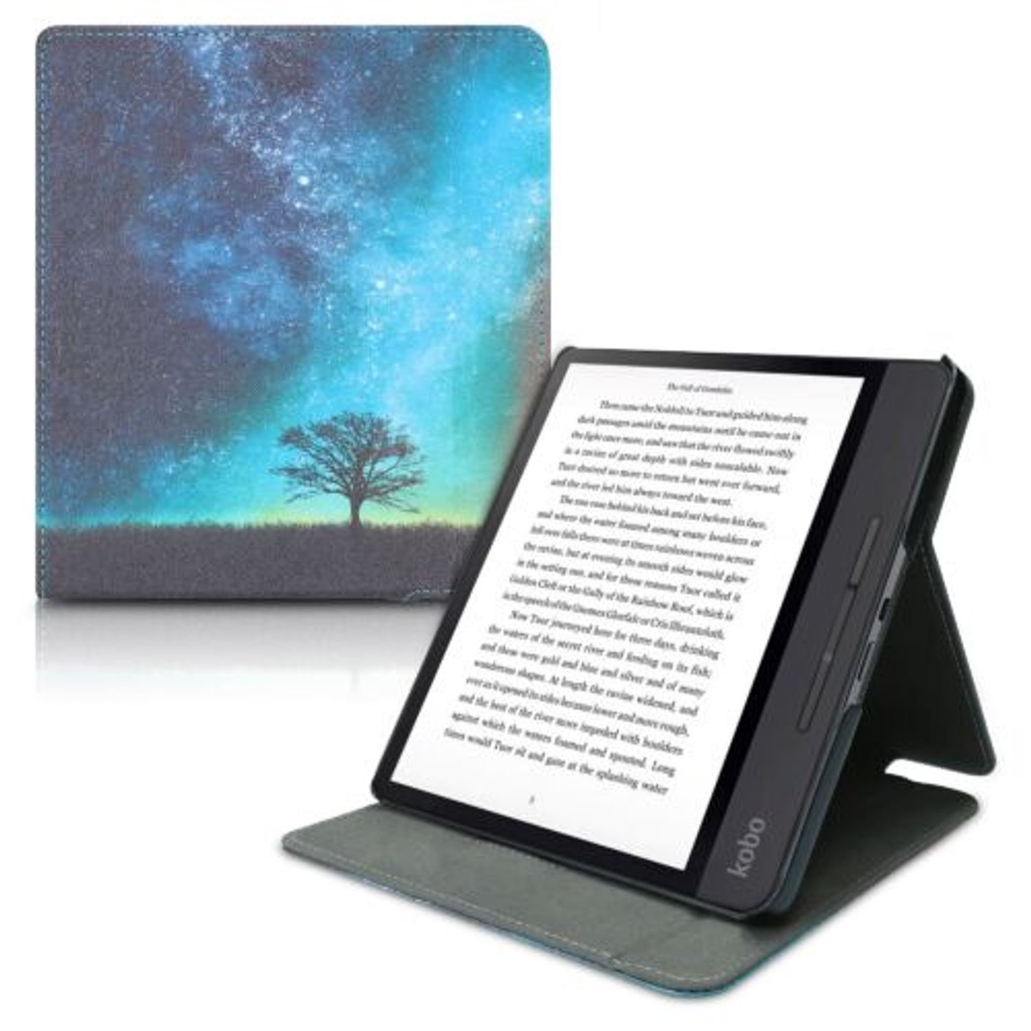Husa pentru Kobo Forma, Piele ecologica, Multicolor, Kwmobile, 49721.01 fotografia produsului