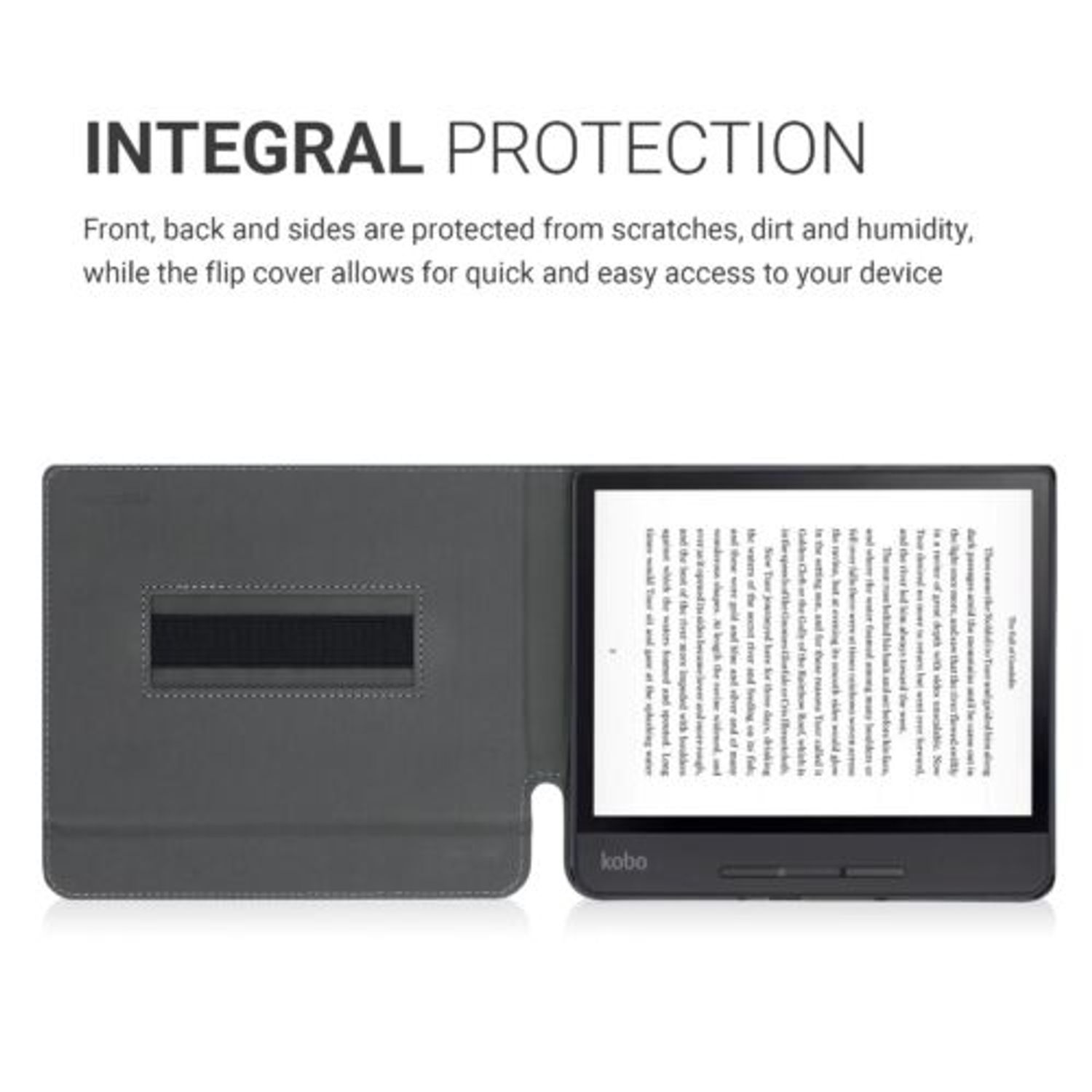 Husa pentru Kobo Forma, Piele ecologica, Multicolor, Kwmobile, 49721.01 fotografia produsului View 5 L