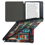 Husa pentru Kobo Libra H2O, Piele ecologica, Multicolor, Kwmobile, 50540.29 fotografia produsului View 2 S