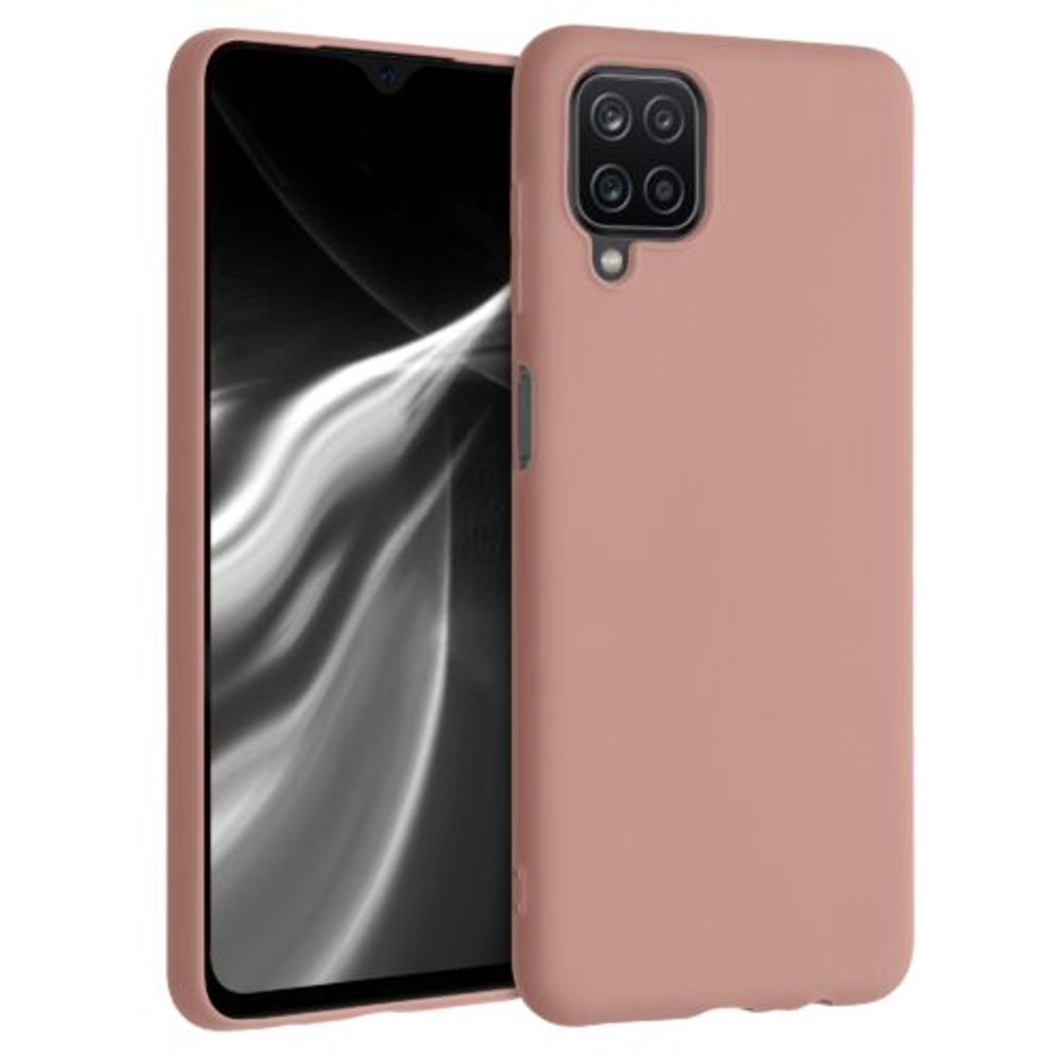 Husa pentru Samsung Galaxy A12, Silicon, Roz, 54048.193 fotografia produsului