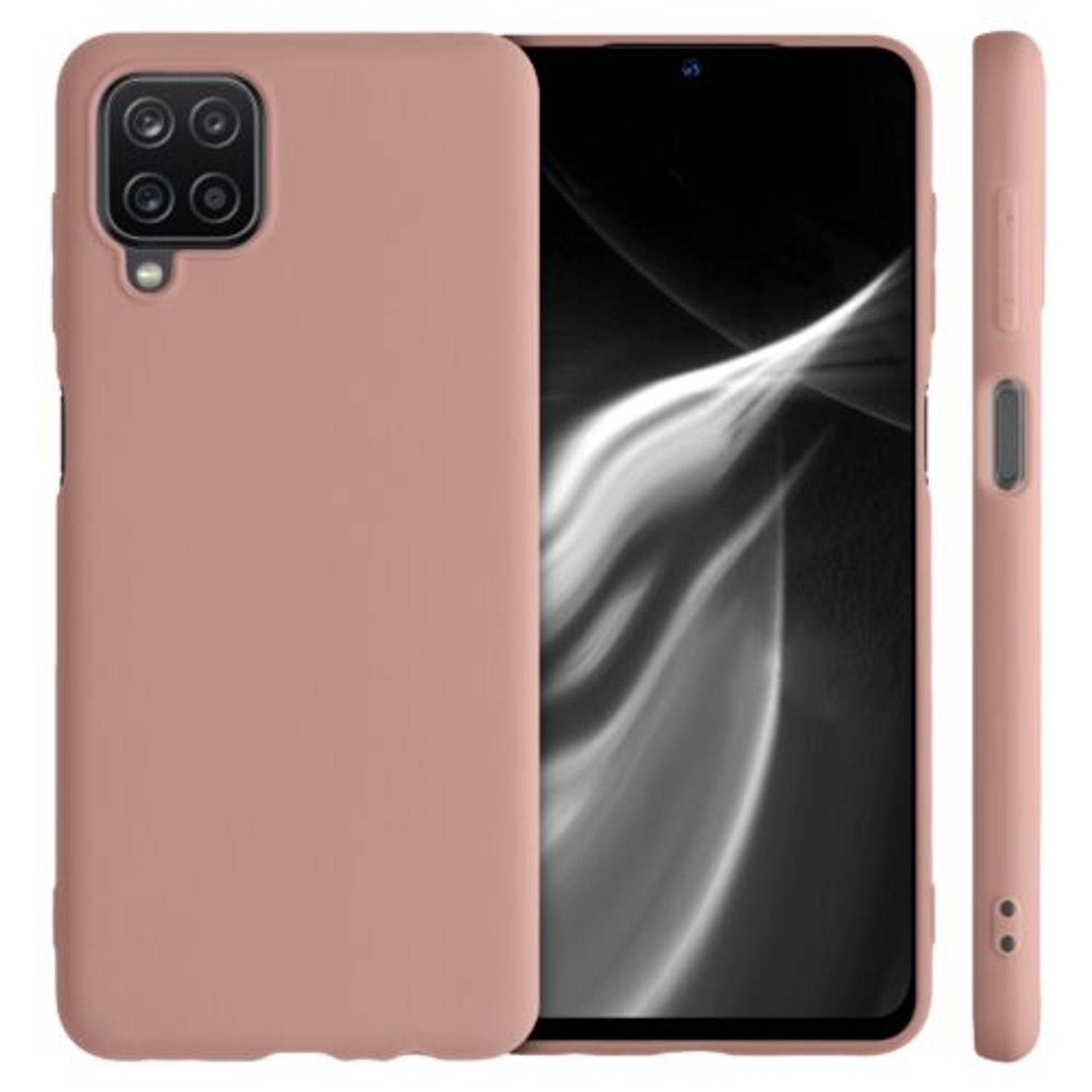 Husa pentru Samsung Galaxy A12, Silicon, Roz, 54048.193 fotografia produsului View 2 L