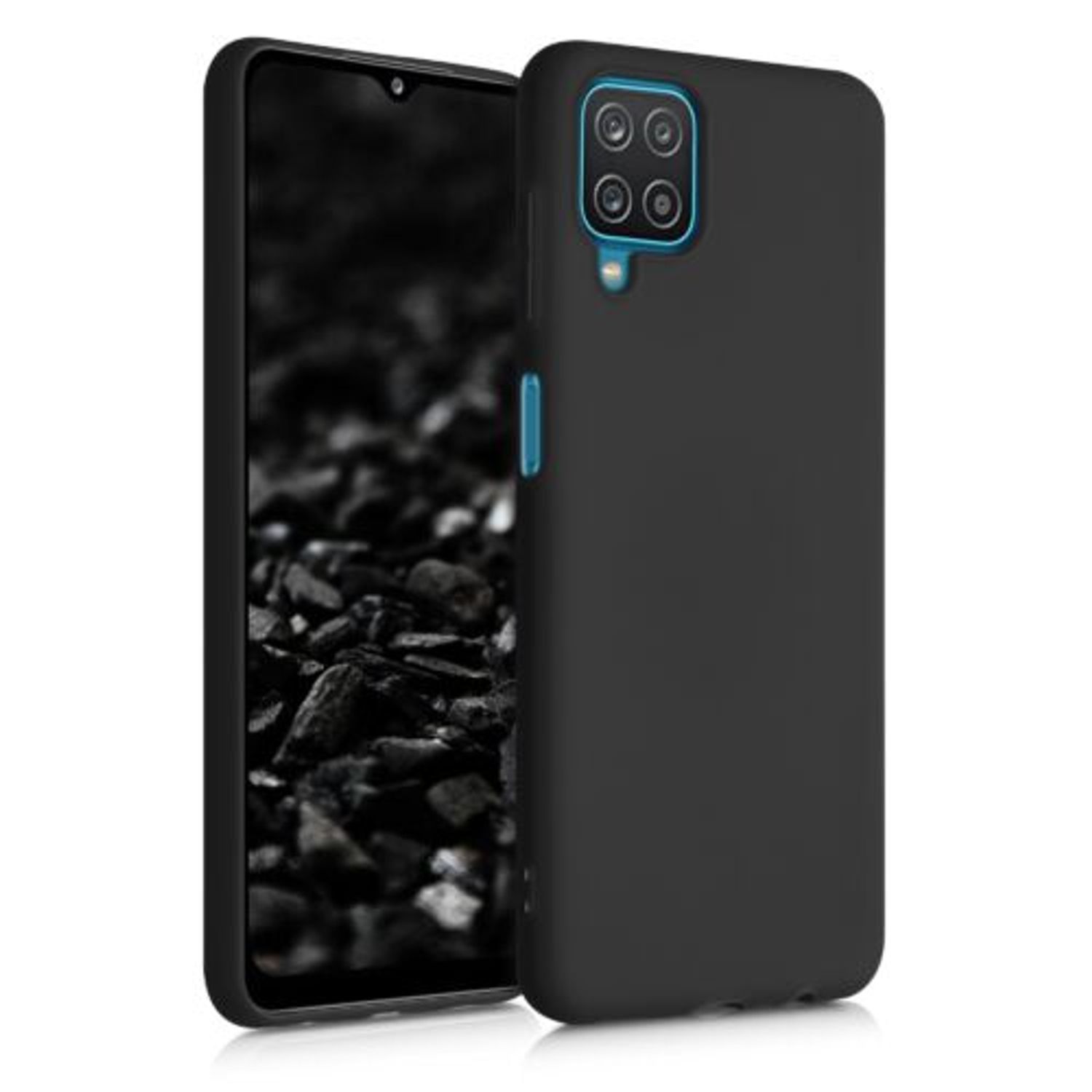 Husa pentru Samsung Galaxy A12, Silicon, Negru, 54048.47 fotografia produsului