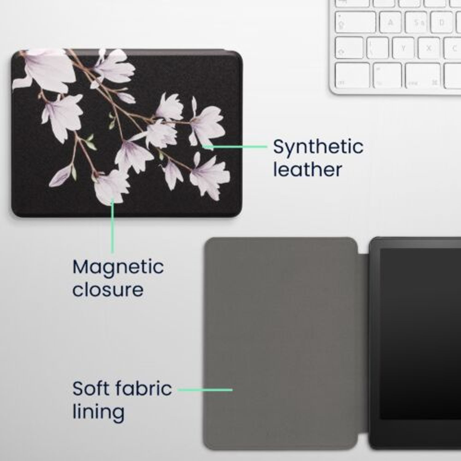 Husa pentru Amazon Kindle Paperwhite 11, Kwmobile, Multicolor, Piele ecologica, 56256.53 fotografia produsului View 7 L