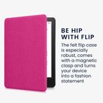 Husa pentru Amazon Kindle Paperwhite 11, Kwmobile, Roz, Textil, 56259.08 fotografia produsului View 3 S
