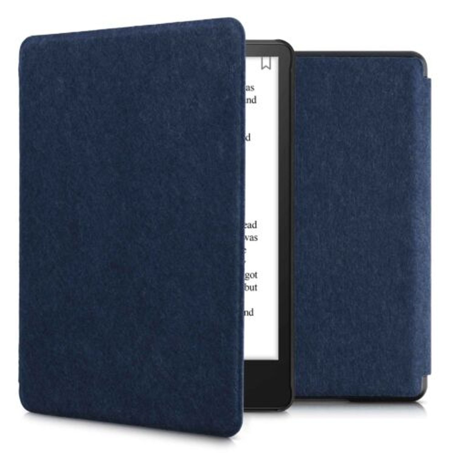 Husa pentru Amazon Kindle Paperwhite 11, Kwmobile, Albastru, Textil, 56259.17 fotografia produsului