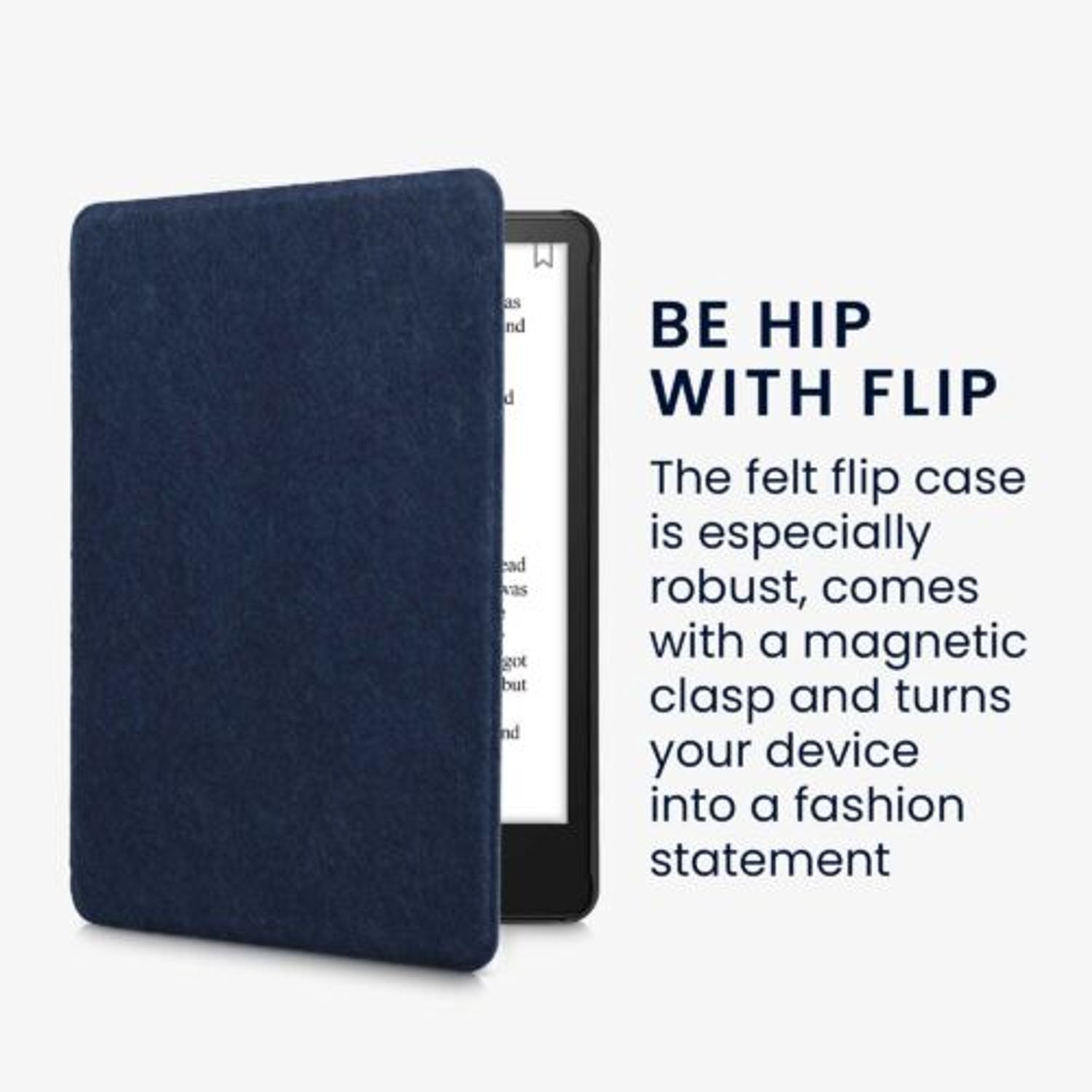 Husa pentru Amazon Kindle Paperwhite 11, Kwmobile, Albastru, Textil, 56259.17 fotografia produsului View 3 L