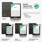 Husa pentru Amazon Kindle Paperwhite 11, Kwmobile, Albastru, Textil, 56259.17 fotografia produsului View 6 S