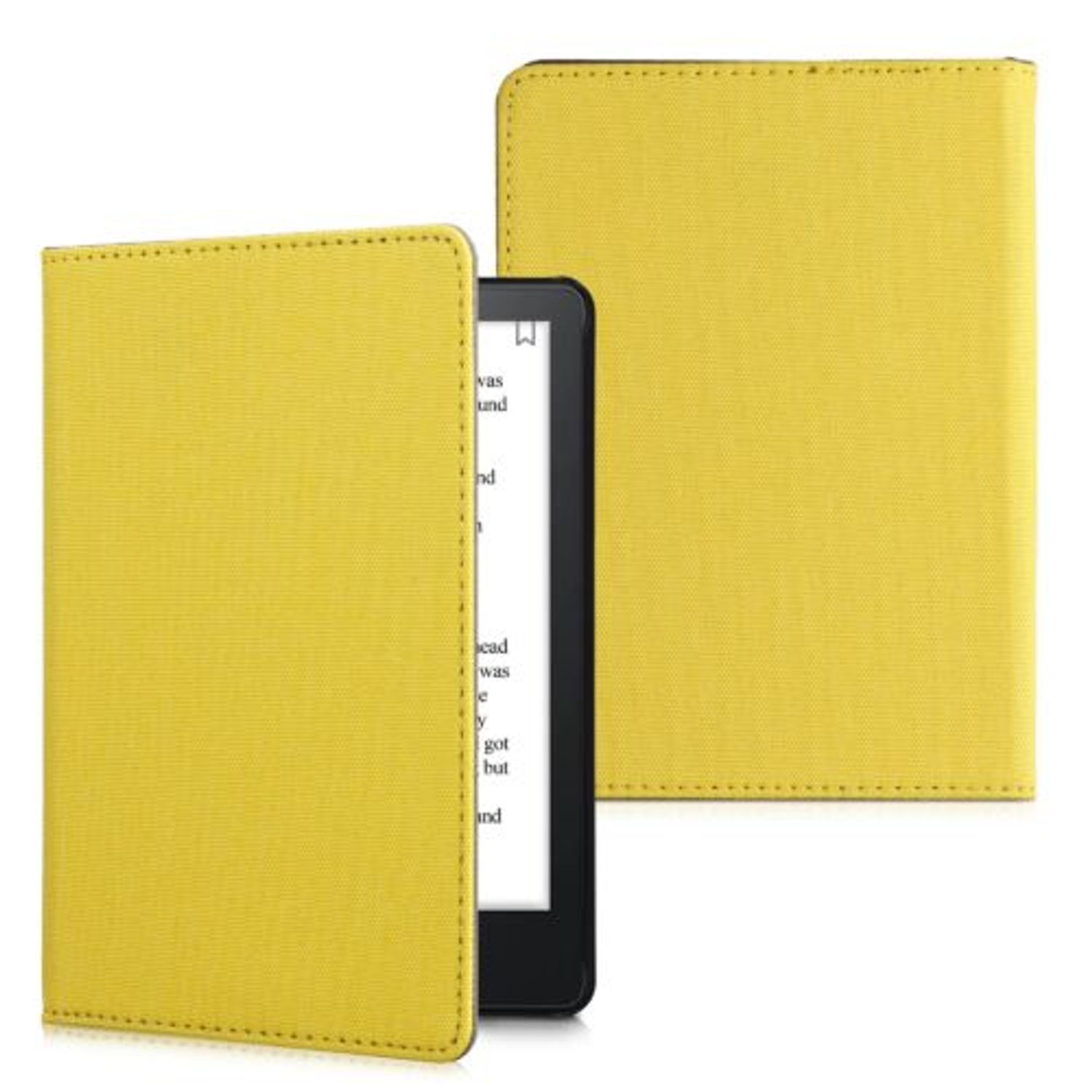 Husa pentru Amazon Kindle Paperwhite 11, Kwmobile, Galben, Textil, 57160.06 fotografia produsului View 2 L
