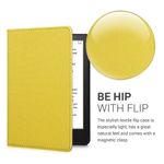 Husa pentru Amazon Kindle Paperwhite 11, Kwmobile, Galben, Textil, 57160.06 fotografia produsului View 3 S