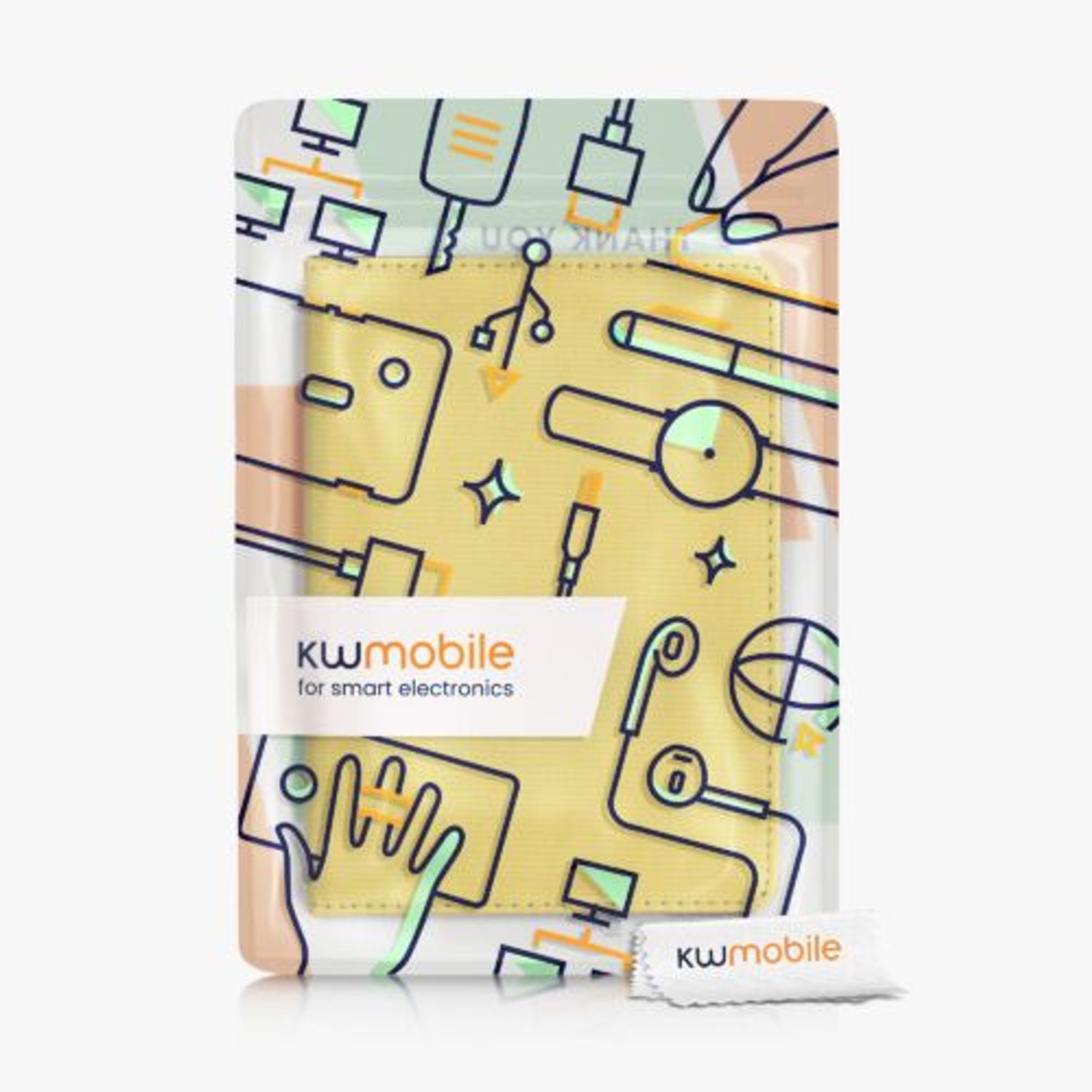 Husa pentru Amazon Kindle Paperwhite 11, Kwmobile, Galben, Textil, 57160.06 fotografia produsului View 7 L