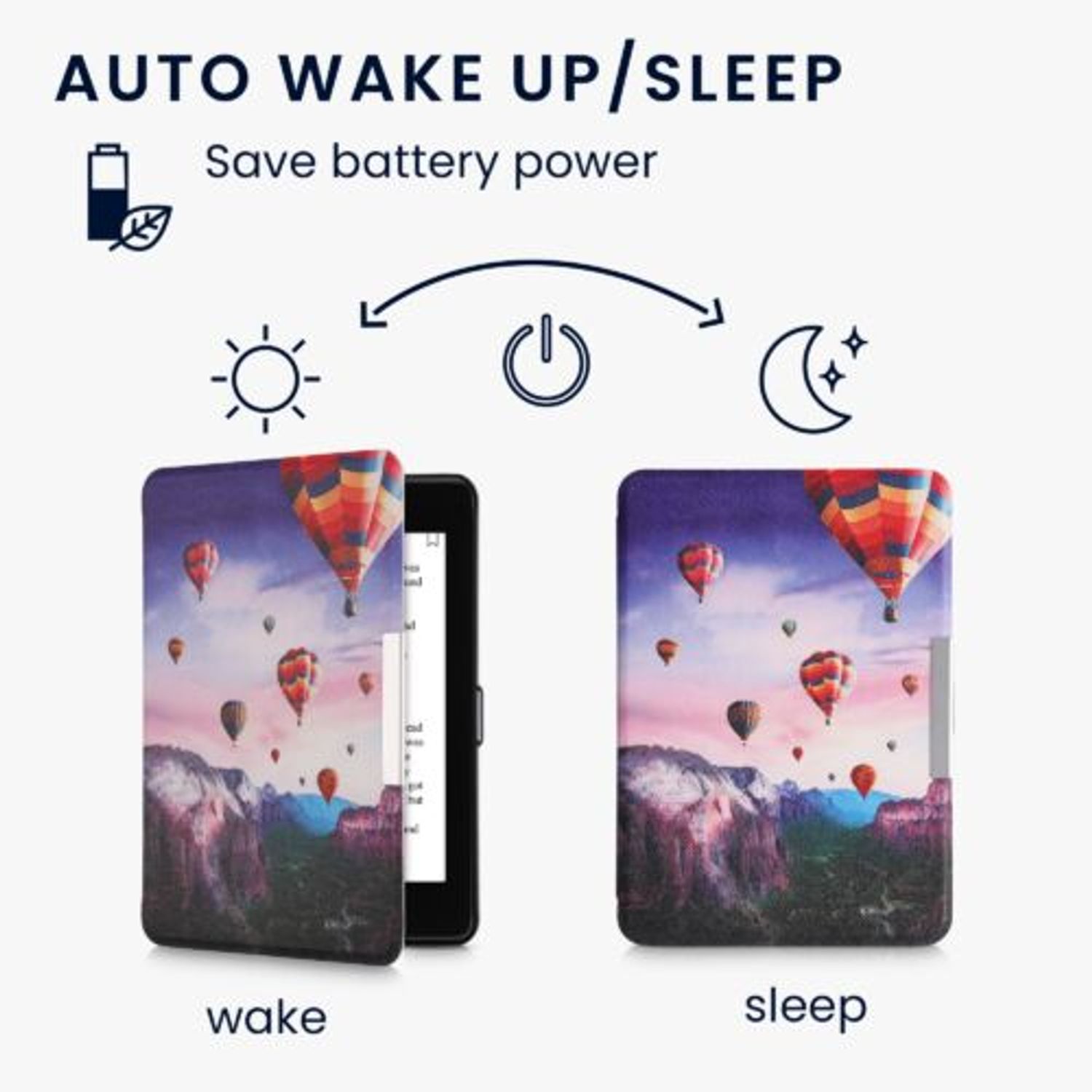 Husa pentru Amazon Paperwhite 10, Kwmobile, Multicolor, Piele ecologica, 57194.01 fotografia produsului View 6 L