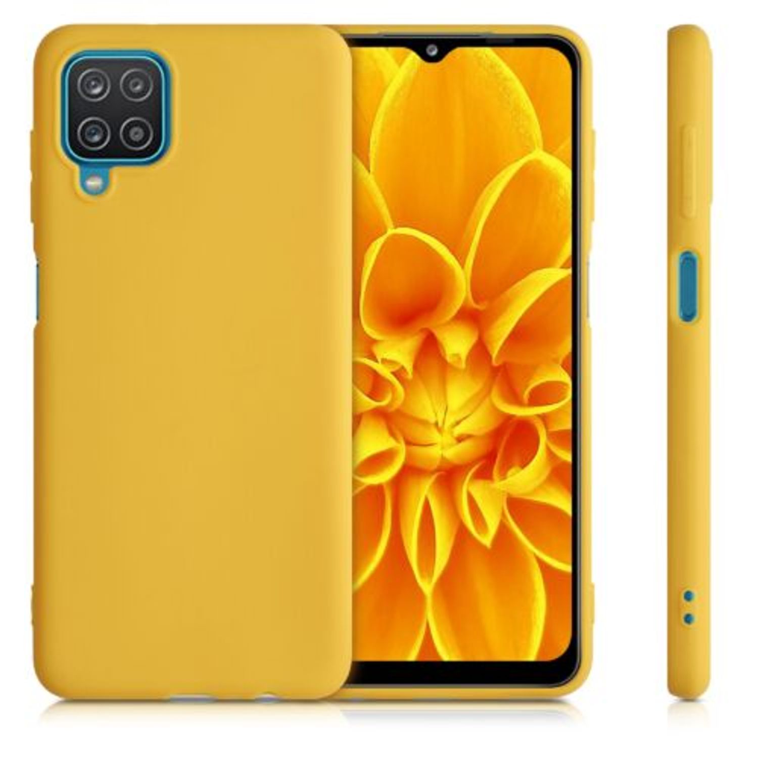Husa pentru Samsung Galaxy A12, Silicon, Galben, 54048.143 fotografia produsului View 2 L