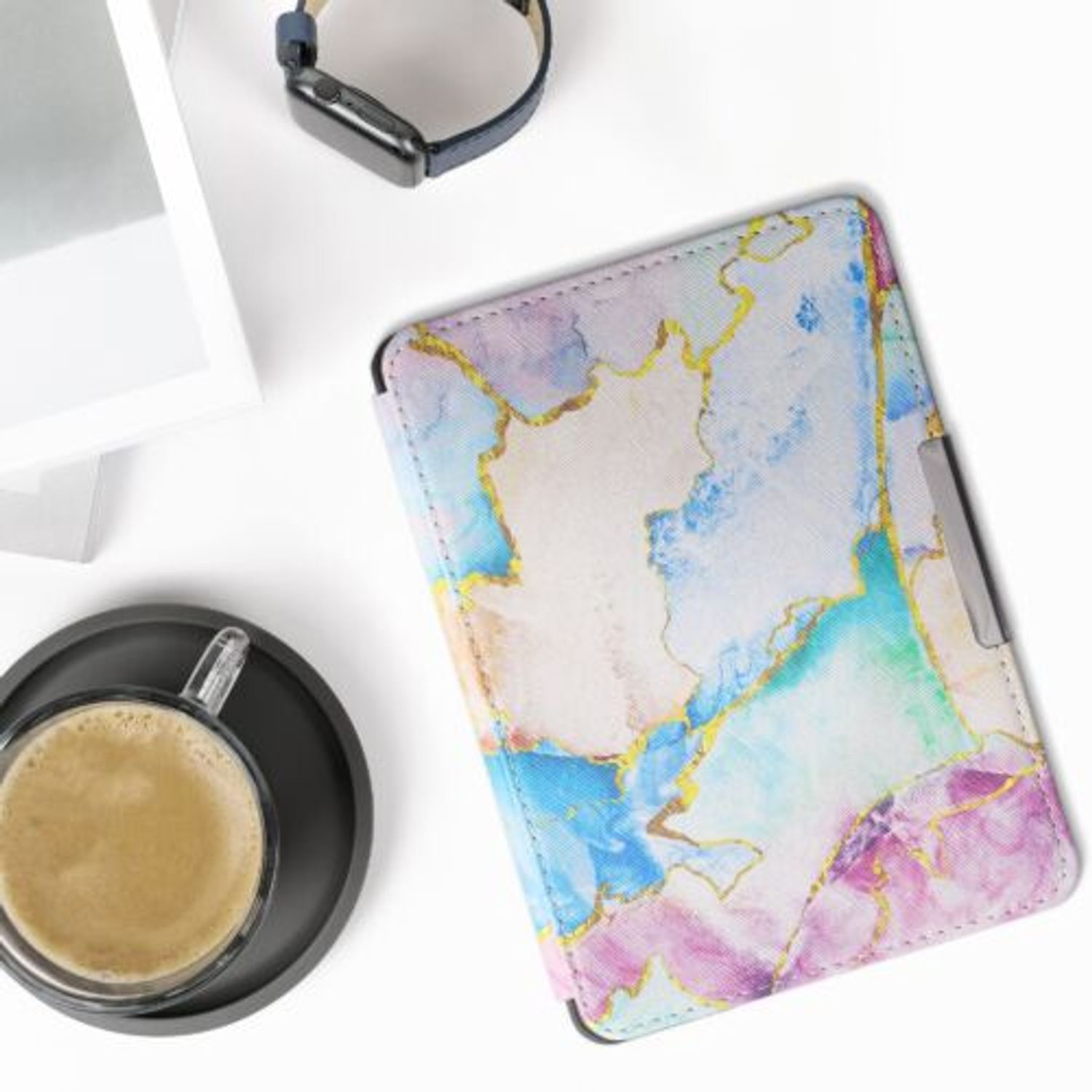 Husa pentru Amazon Paperwhite 7, Kwmobile, Multicolor, Piele ecologica, 45569.45 fotografia produsului View 4 L