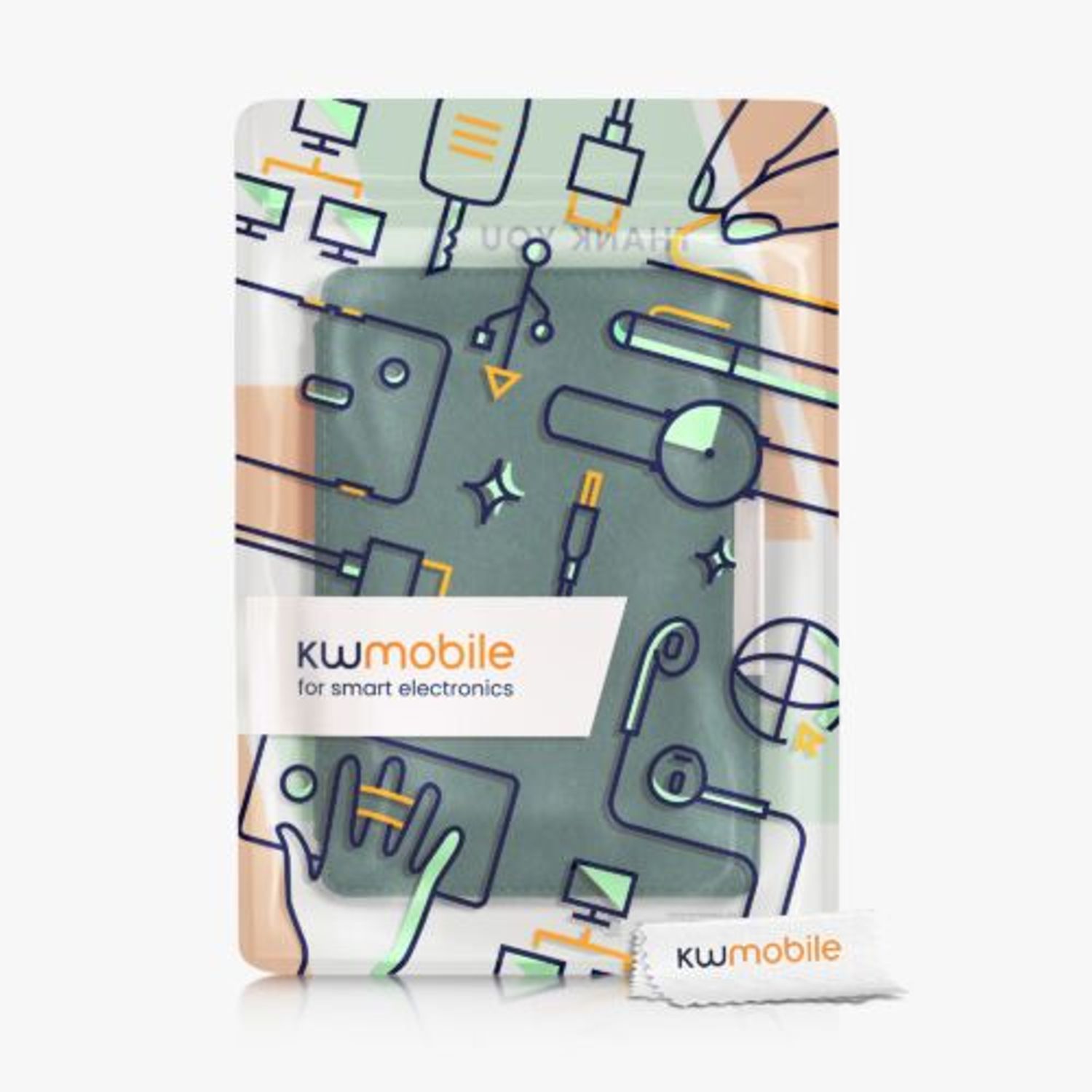 Husa pentru Amazon Paperwhite 7, Kwmobile, Verde, Textil, 34345.78 fotografia produsului View 7 L