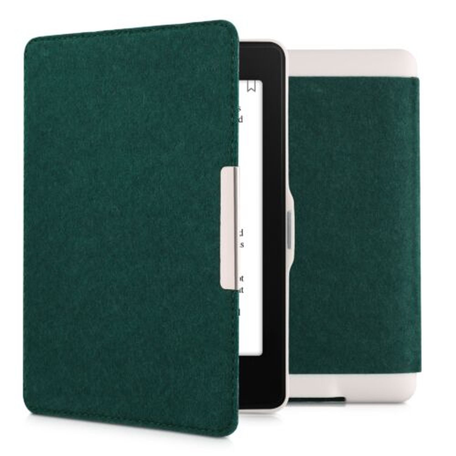 Husa pentru Amazon Paperwhite 7, Kwmobile, Verde, Textil, 34345.78 fotografia produsului