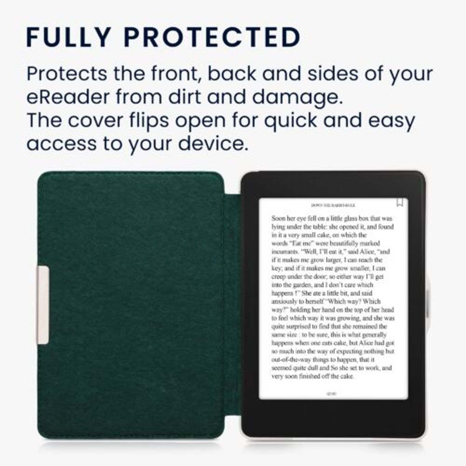Husa pentru Amazon Paperwhite 7, Kwmobile, Verde, Textil, 34345.78 fotografia produsului View 5 L