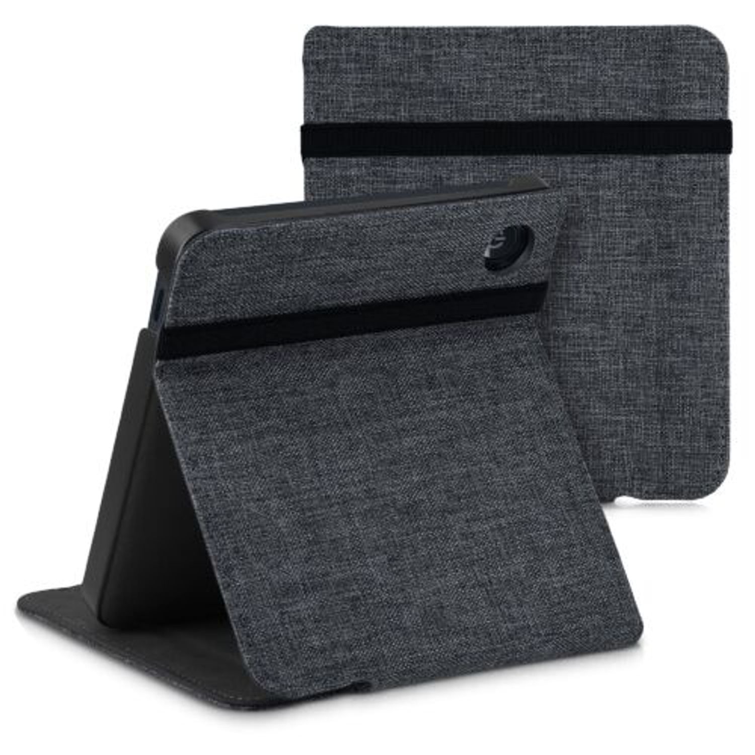 Husa pentru Kobo Libra 2, Kwmobile, Gri, Textil, 57174.19 fotografia produsului View 2 L