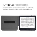 Husa pentru Kobo Libra 2, Kwmobile, Gri, Textil, 57174.19 fotografia produsului View 5 S