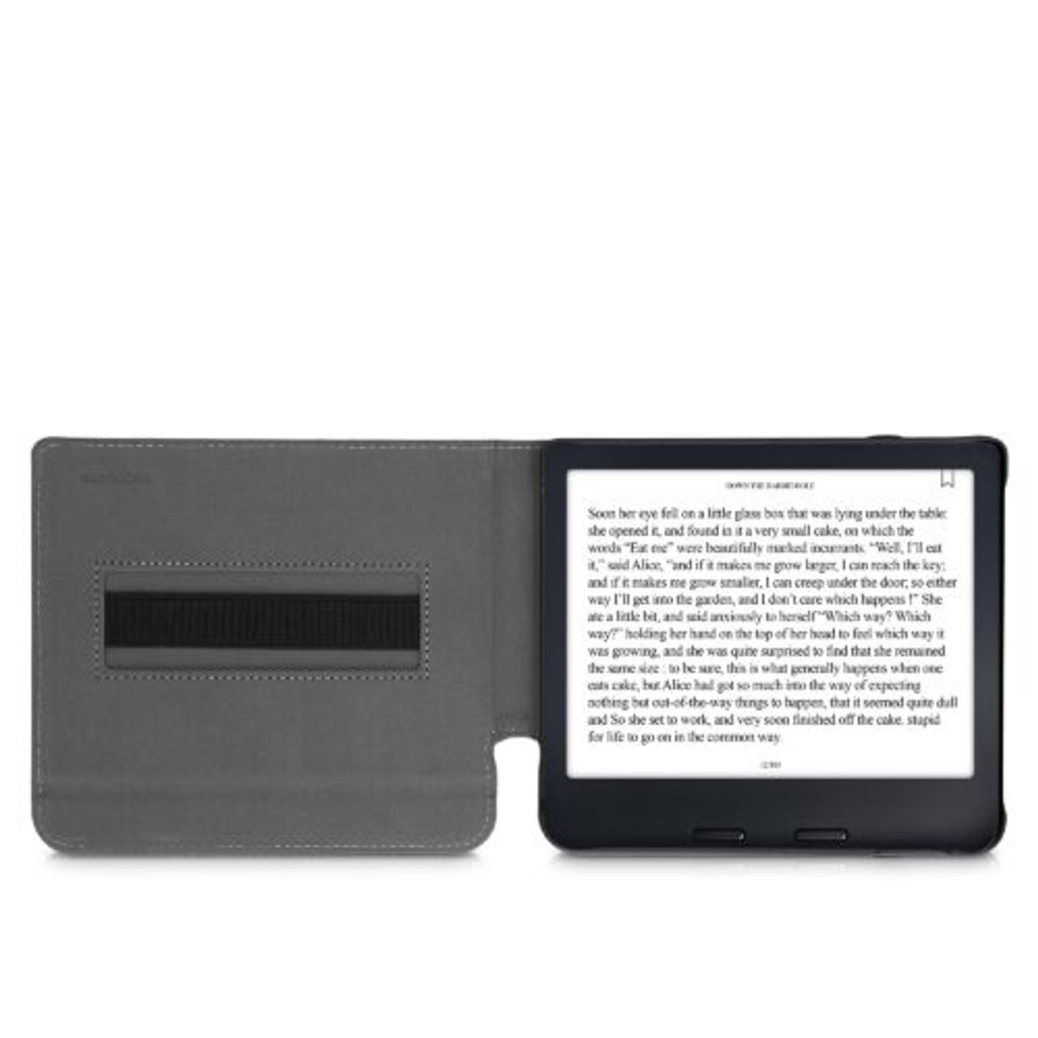 Husa pentru Kobo Libra 2, Kwmobile, Gri, Textil, 57174.19 fotografia produsului View 9 L