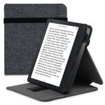 Husa pentru Kobo Libra 2, Kwmobile, Gri, Textil, 57174.19 fotografia produsului