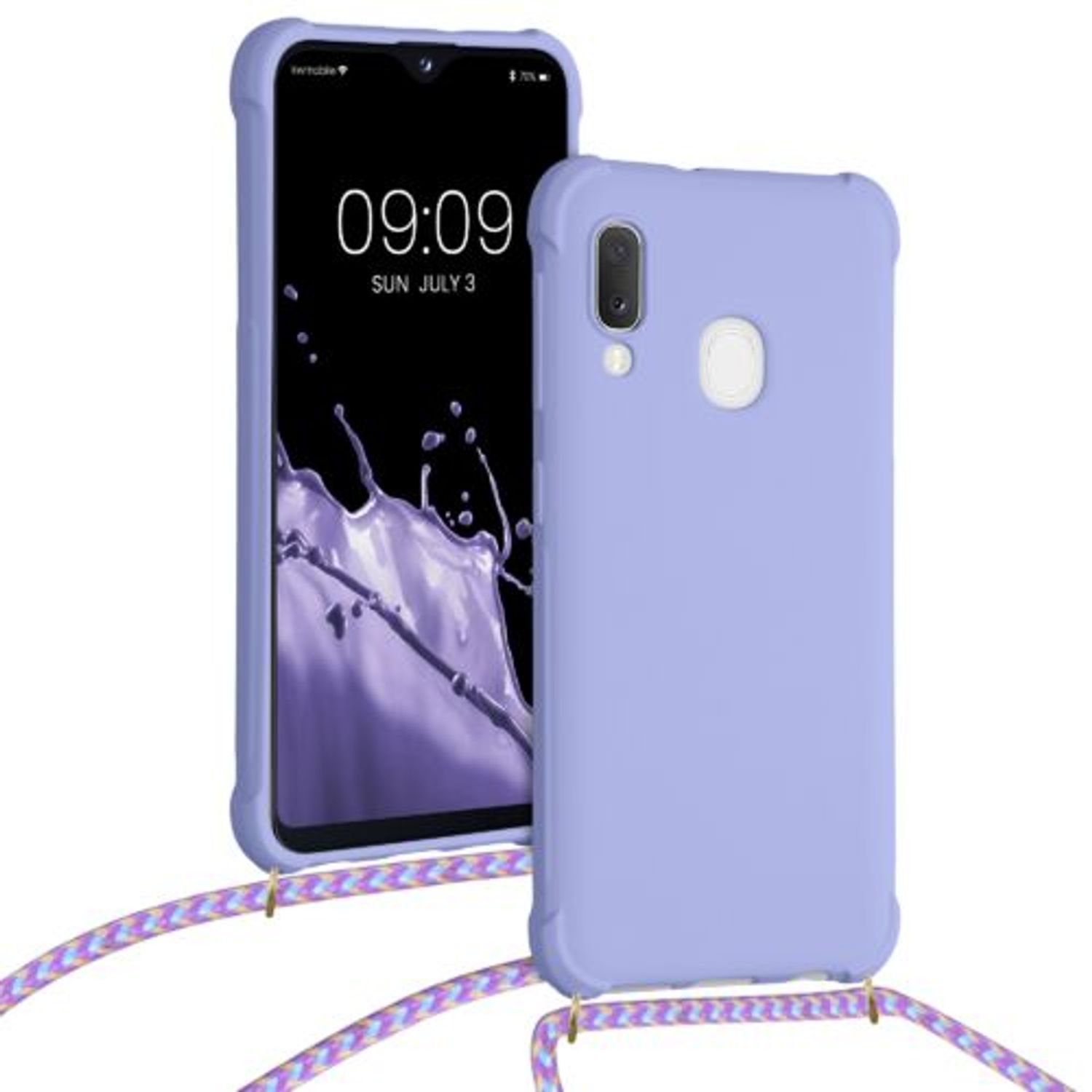 Husa pentru Samsung Galaxy A20e, Silicon, Mov, 49966.108 fotografia produsului View 5 L