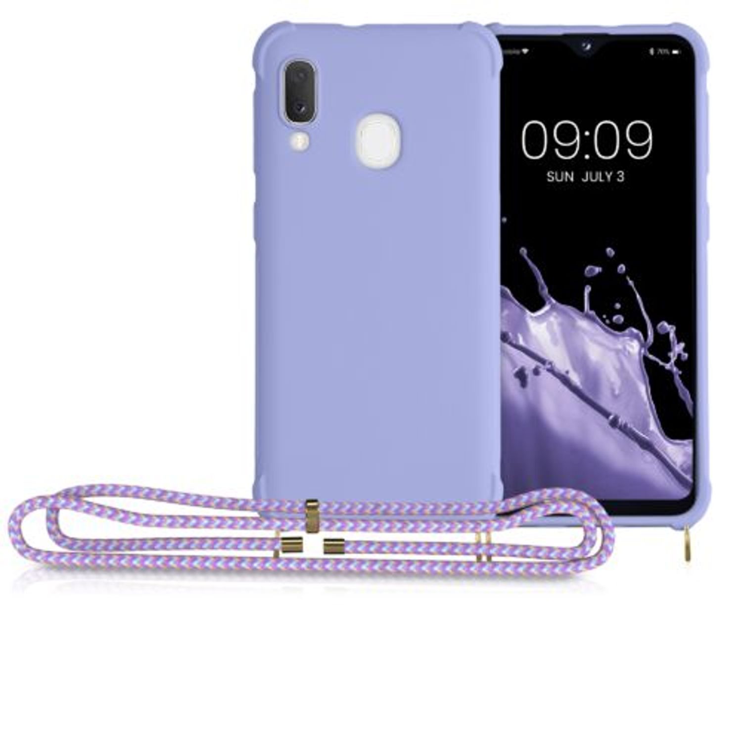 Husa pentru Samsung Galaxy A20e, Silicon, Mov, 49966.108 fotografia produsului View 8 L