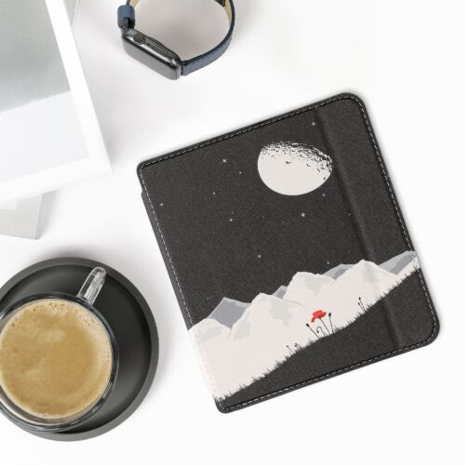 Husa pentru Kobo Libra 2, Kwmobile, Multicolor, Piele ecologica, 56575.47 fotografia produsului View 3 L