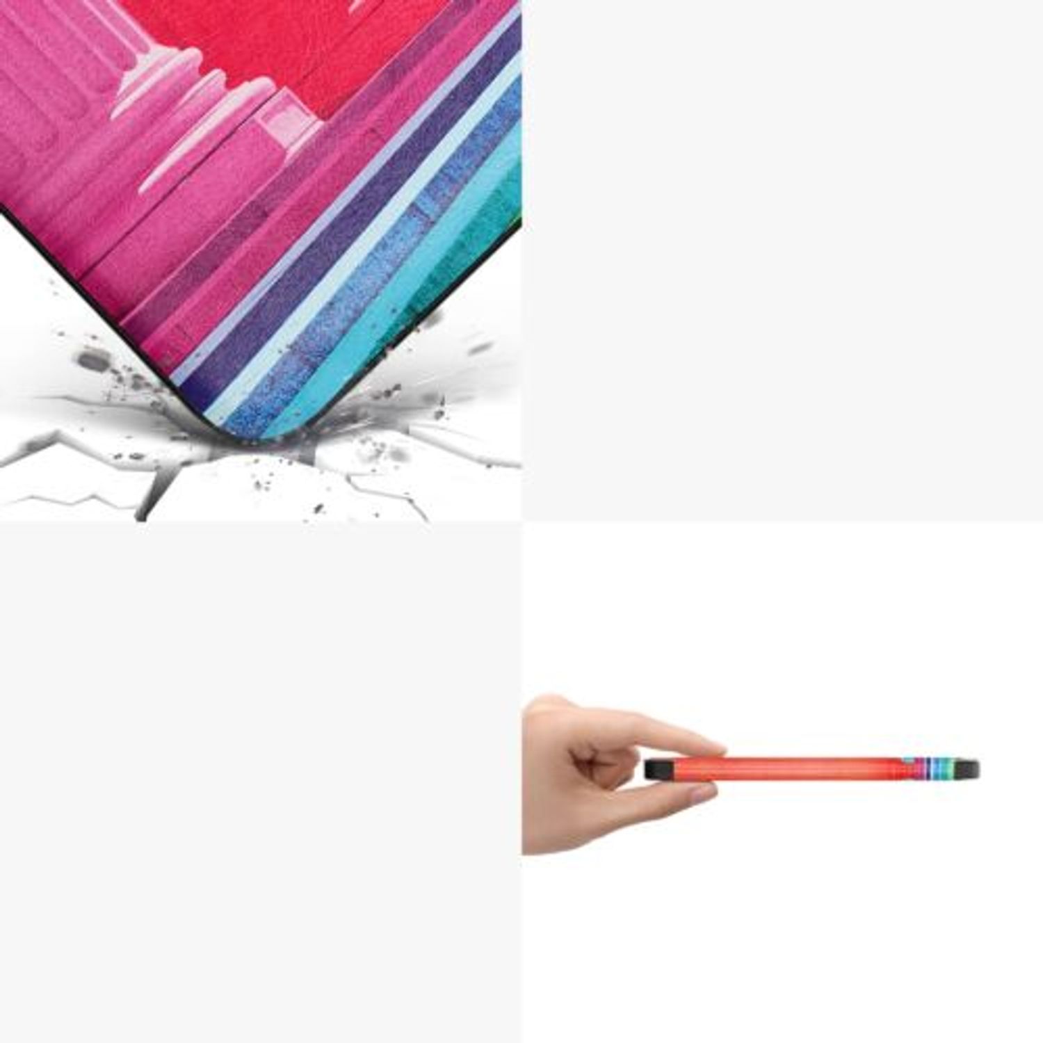 Husa pentru Kobo Libra 2, Kwmobile, Multicolor, Piele ecologica, 56575.29 fotografia produsului View 11 L