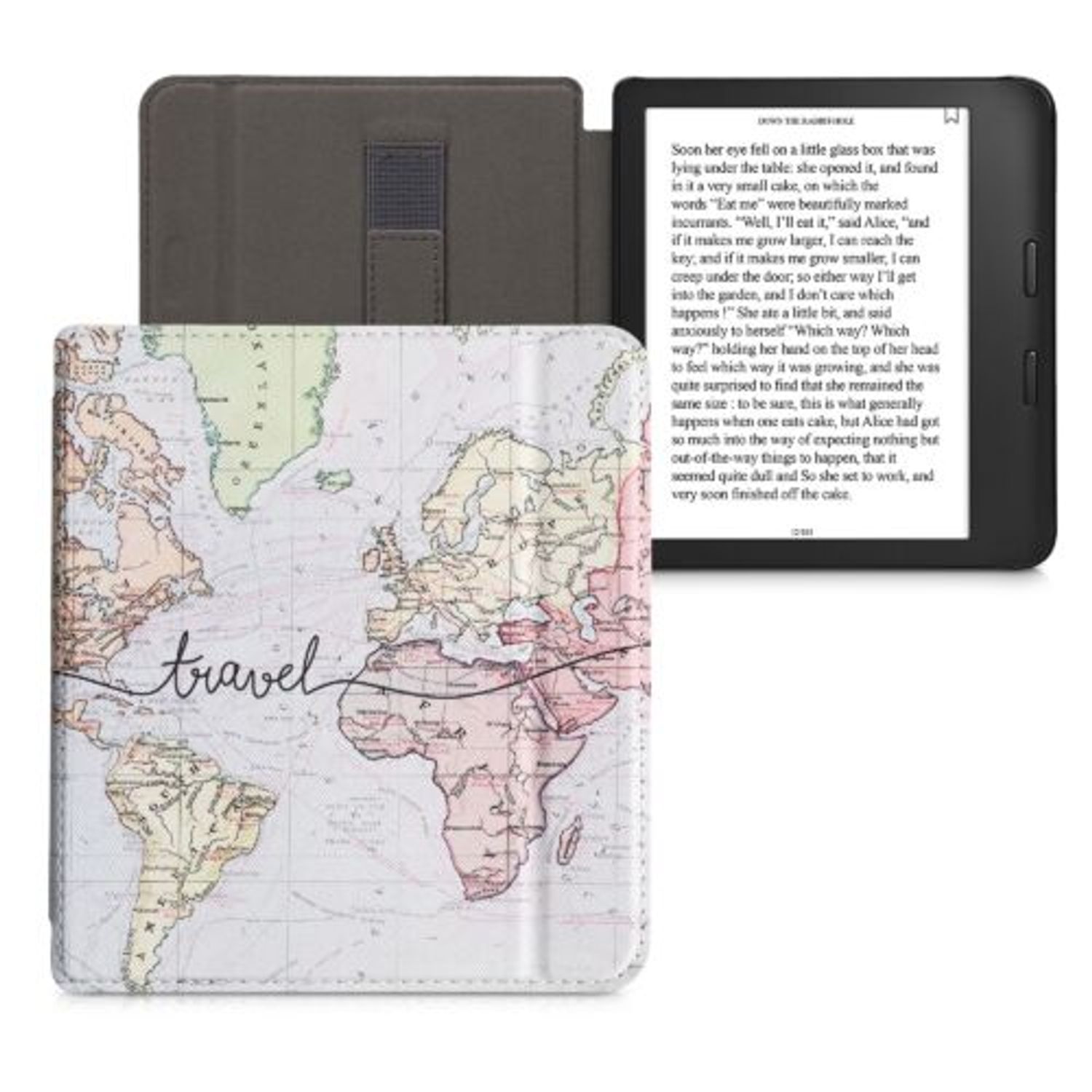 Husa pentru Kobo Libra 2, Kwmobile, Multicolor, Piele ecologica, 57845.02 fotografia produsului View 2 L