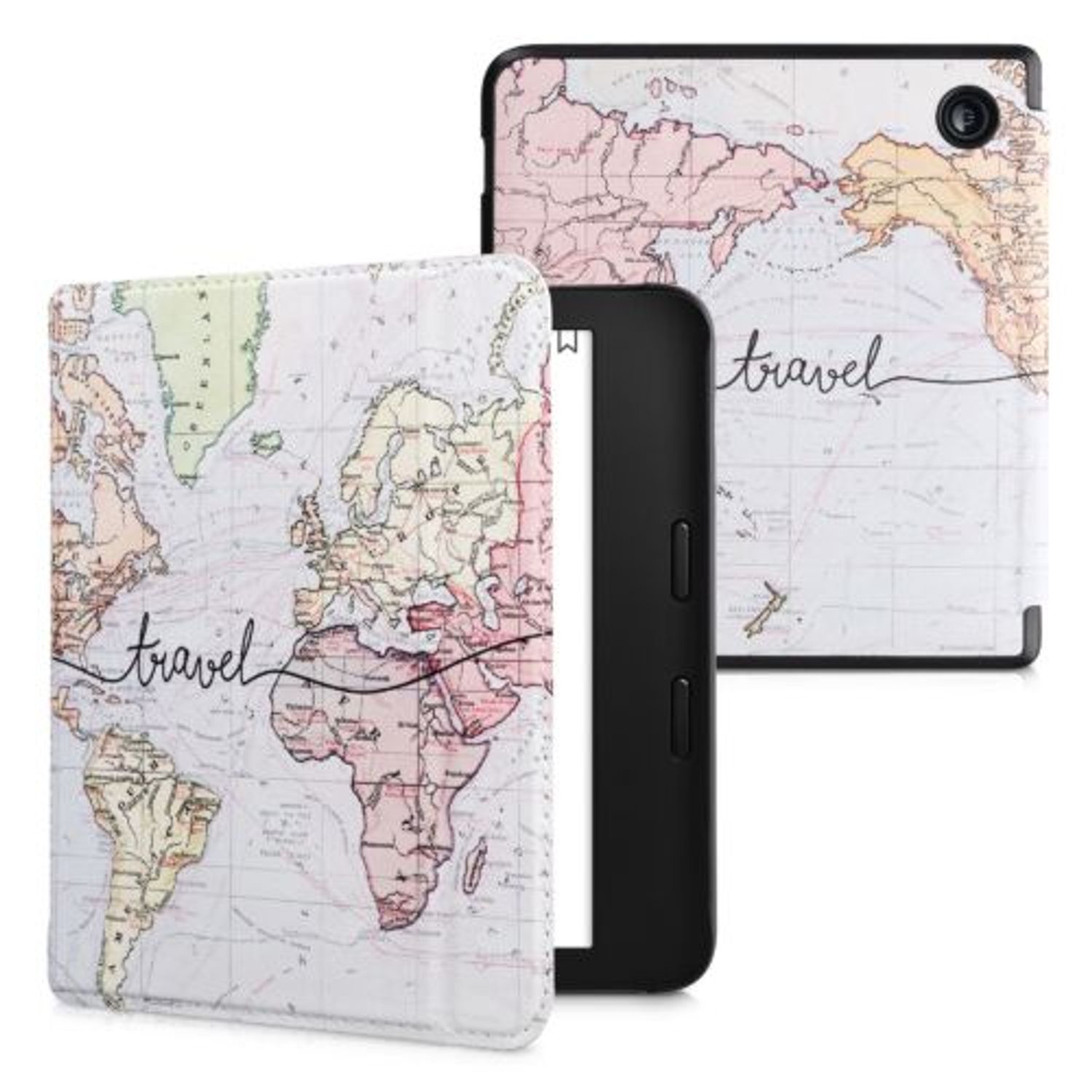 Husa pentru Kobo Libra 2, Kwmobile, Multicolor, Piele ecologica, 57845.02 fotografia produsului
