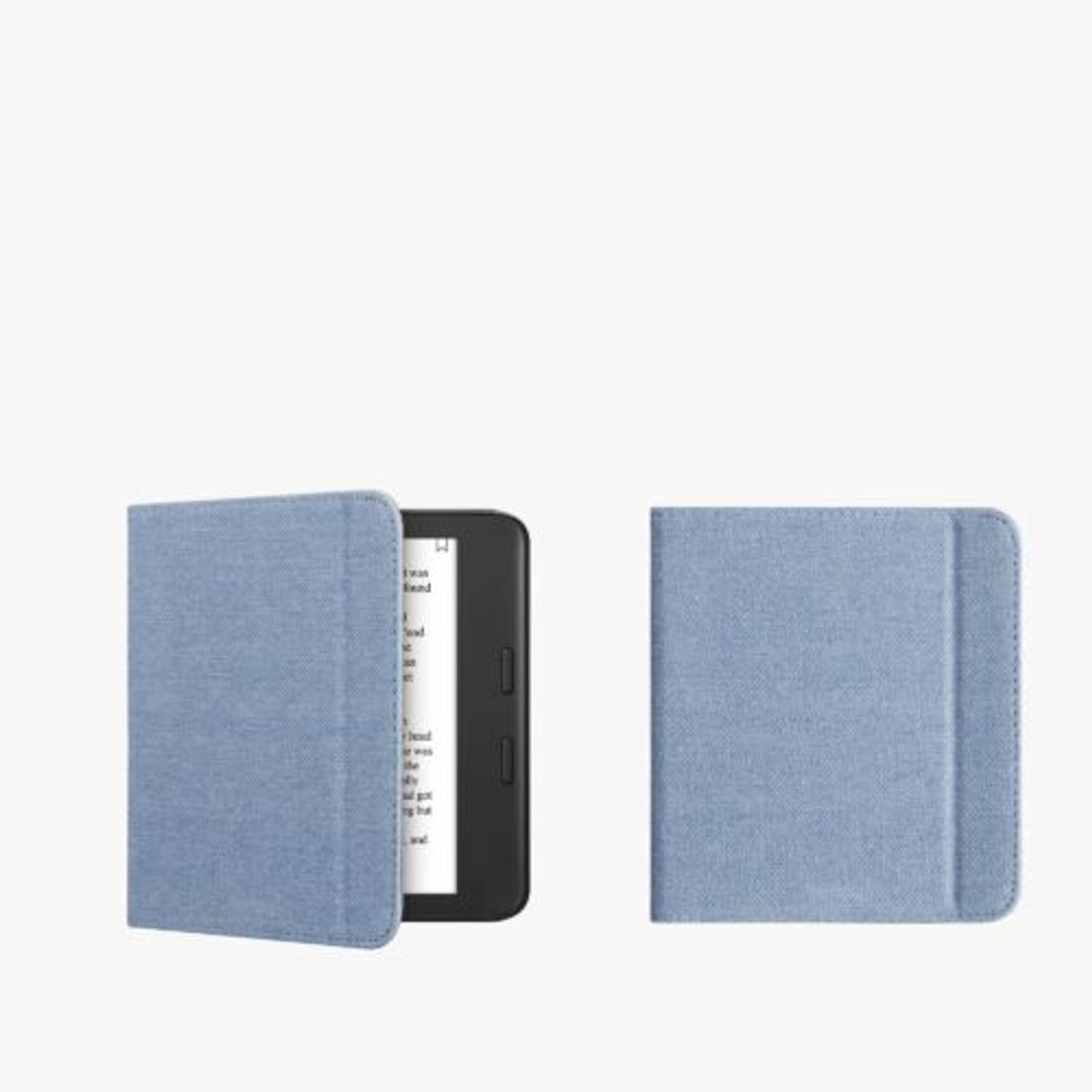 Husa pentru Tolino Vision 6, Kwmobile, Albastru, Textil, 58110.23 fotografia produsului View 9 L