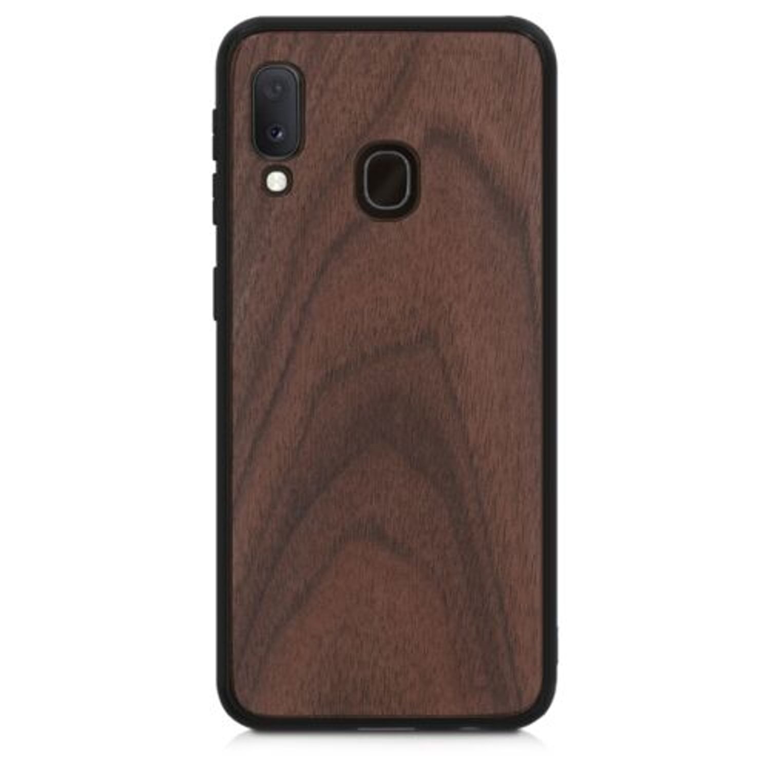 Husa pentru Samsung Galaxy A20e, Lemn, Maro, 50045.18 fotografia produsului View 3 L