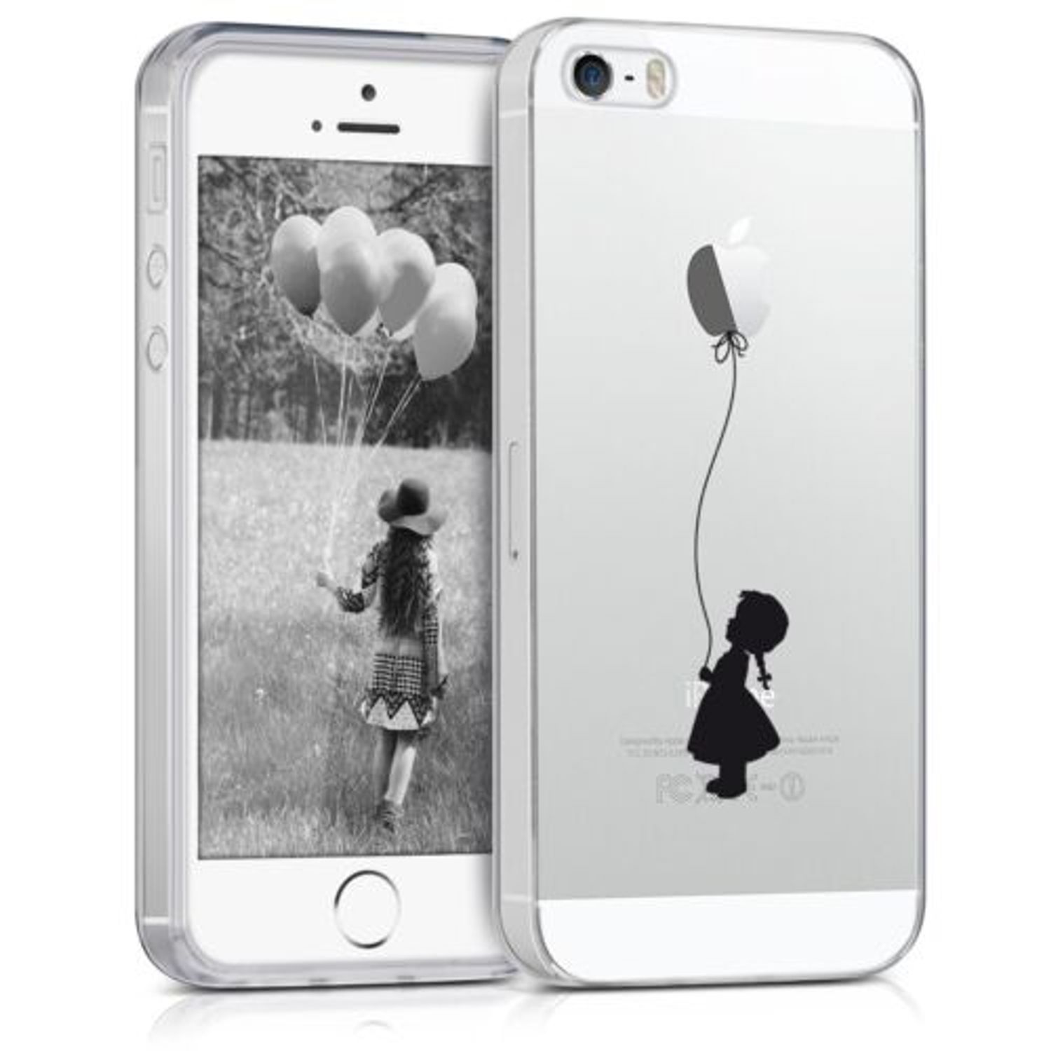 Husa pentru Apple iPhone 5/iPhone 5s/iPhone SE, Silicon, Negru, 38295.11 fotografia produsului