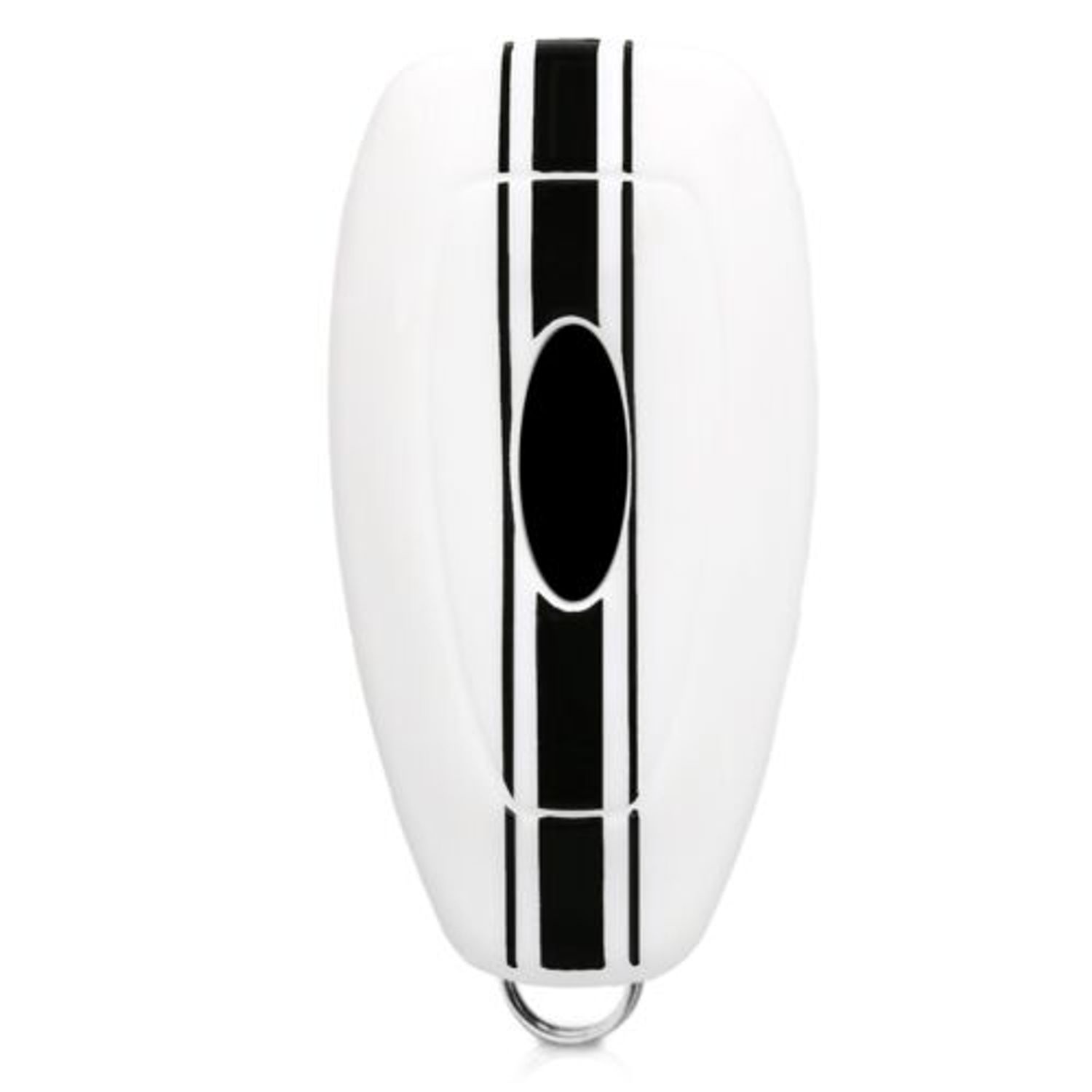 Husa Cheie Auto pentru Ford, 3 Butoane, Keyless Go, Silicon, Alb, 44708.04 fotografia produsului View 4 L