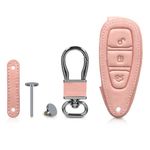 Husa Cheie Auto pentru Ford, 3 Butoane, Keyless Go, Piele ecologica, Rose Gold, 42990.81 fotografia produsului View 4 S