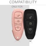 Husa Cheie Auto pentru Ford, 3 Butoane, Keyless Go, Piele ecologica, Rose Gold, 42990.81 fotografia produsului View 6 S