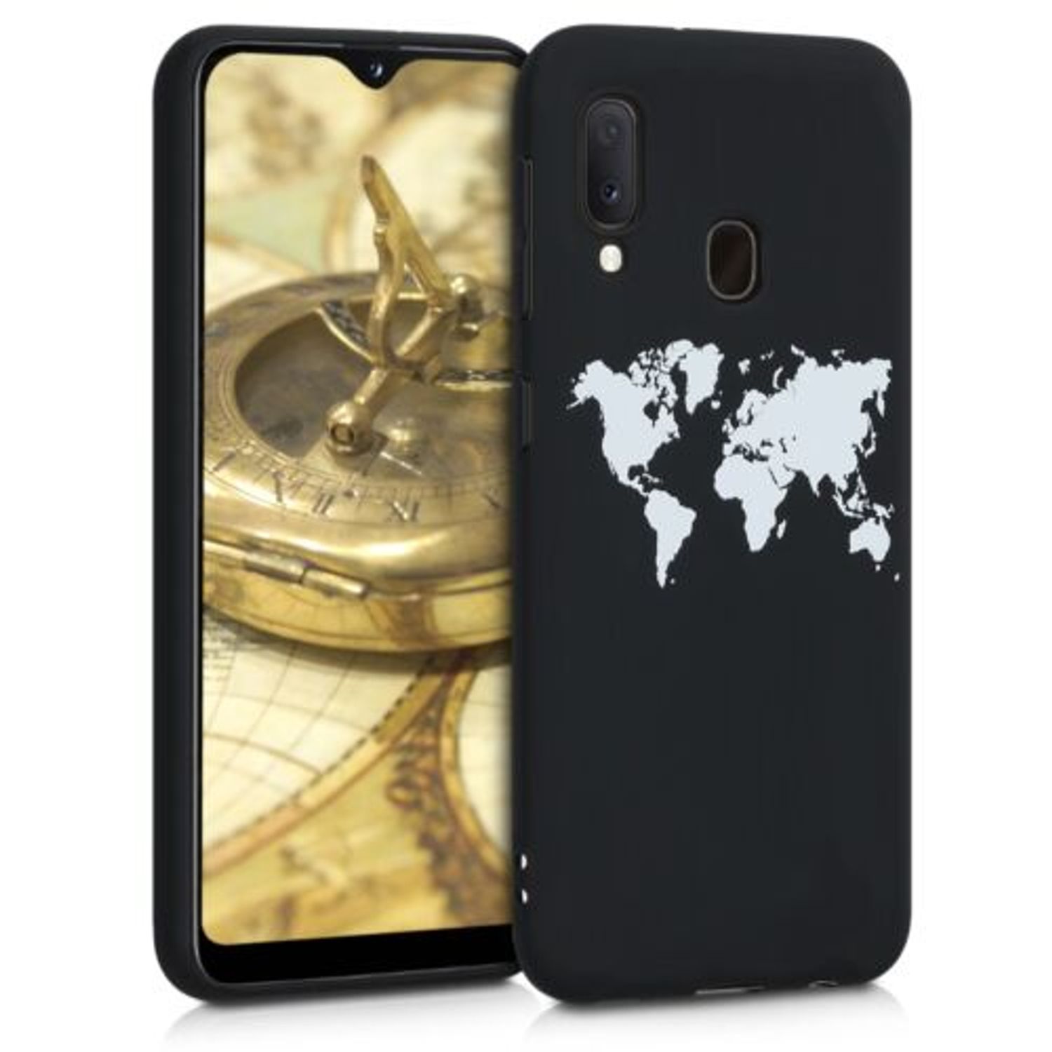Husa pentru Samsung Galaxy A20e, Silicon, Negru, 49525.01 fotografia produsului